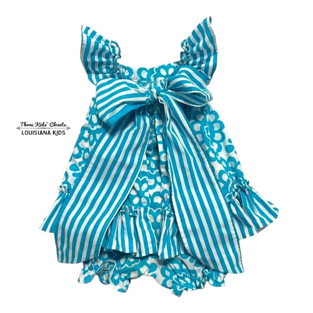 Kelly's Kids 18m Blue Swing Back Top & Bloomers Set